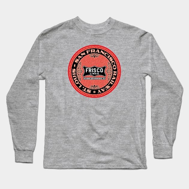 St Louis San Francisco Railway - Frisco Long Sleeve T-Shirt by Railroad 18XX Designs